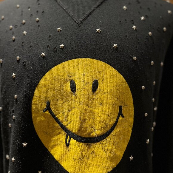Coach 1941 Embellished “Have a Groovy Day” Smiley Sweater - Picture 4 of 11